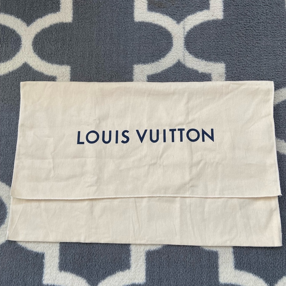 NWOT Authentic Louis Vuitton Foldover Handbag Storage Dust Cover 22”W X 14”H
